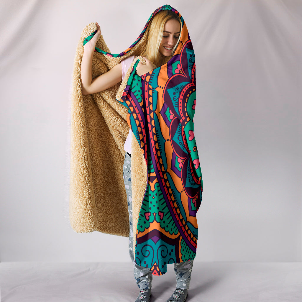 Yoga Mandala Hooded Blanket - Hello Moa