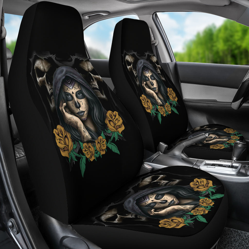 Hidden Skull Car Seat Covers - Hello Moa