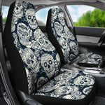 Black & White Sugar Skull II Car Seat Covers - Hello Moa