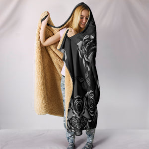 B&W Calavera Hooded Blanket - Hello Moa