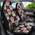 Colorful Sugar Skull III Car Seat Covers - Hello Moa