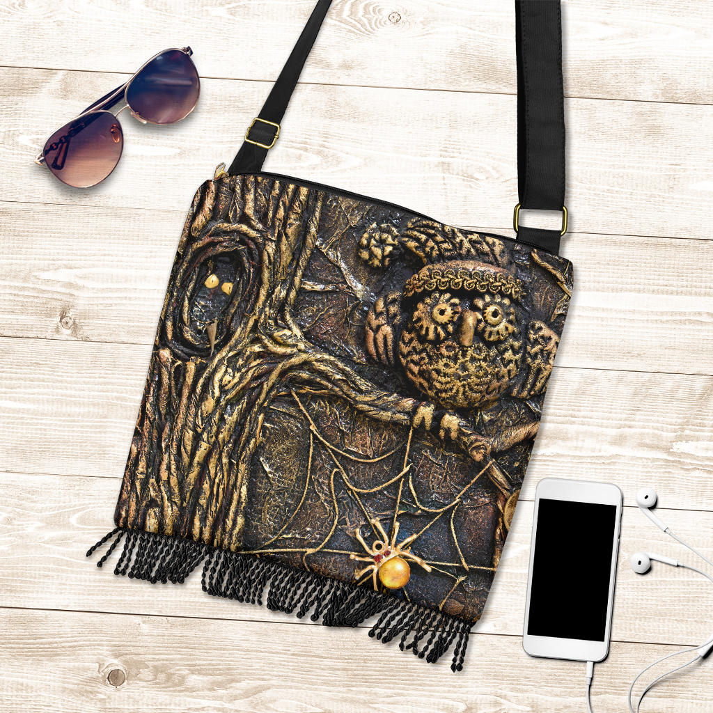 Steampunk Owl Crossbody Handbag - Hello Moa