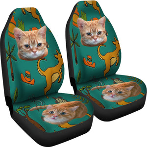 Yellow Cat Car Seat Cover - Hello Moa
