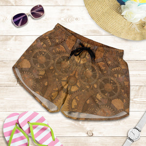 Steampunk Leather Cogs Women's Shorts - Hello Moa