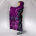 Purple Calavera Hooded Blanket - Hello Moa