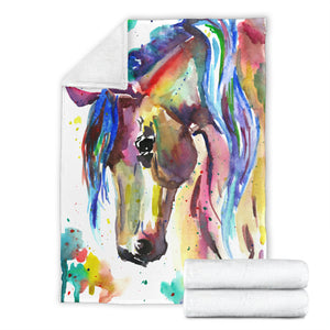 Watercolor Horse Blanket - Hello Moa