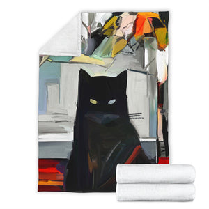 Black Cat Blanket - Hello Moa