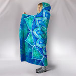 Blue Mandala Hooded Blanket - Hello Moa