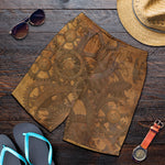 Steampunk Leather Cogs Men's Shorts - Hello Moa