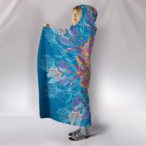 Cosmic Flower Hooded Blanket - Hello Moa
