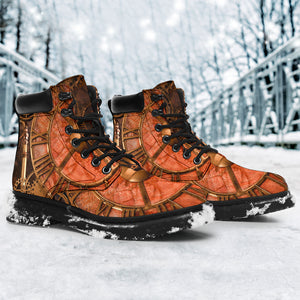 Steampunk Bronze All-Season Boots - Hello Moa