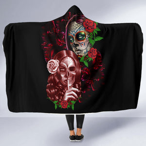 Skull Whisper Hooded Blanket - Hello Moa