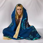 Blue Calavera Hooded Blanket - Hello Moa
