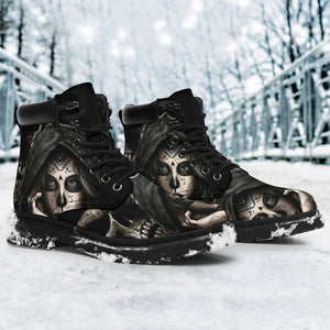 Sugar Skull All-Season Boots - Hello Moa