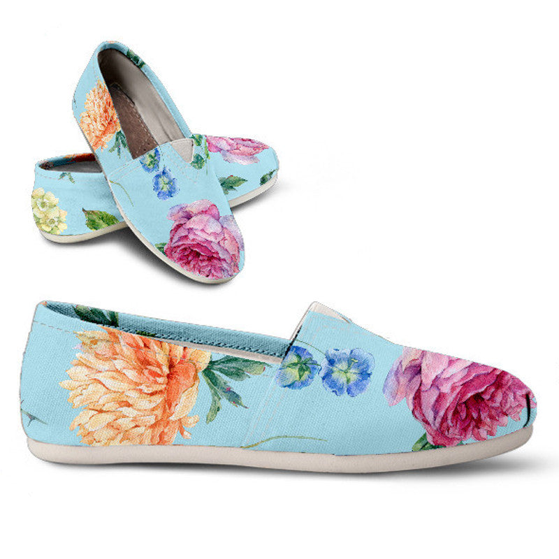 Blue Flower Casual Shoe - Hello Moa