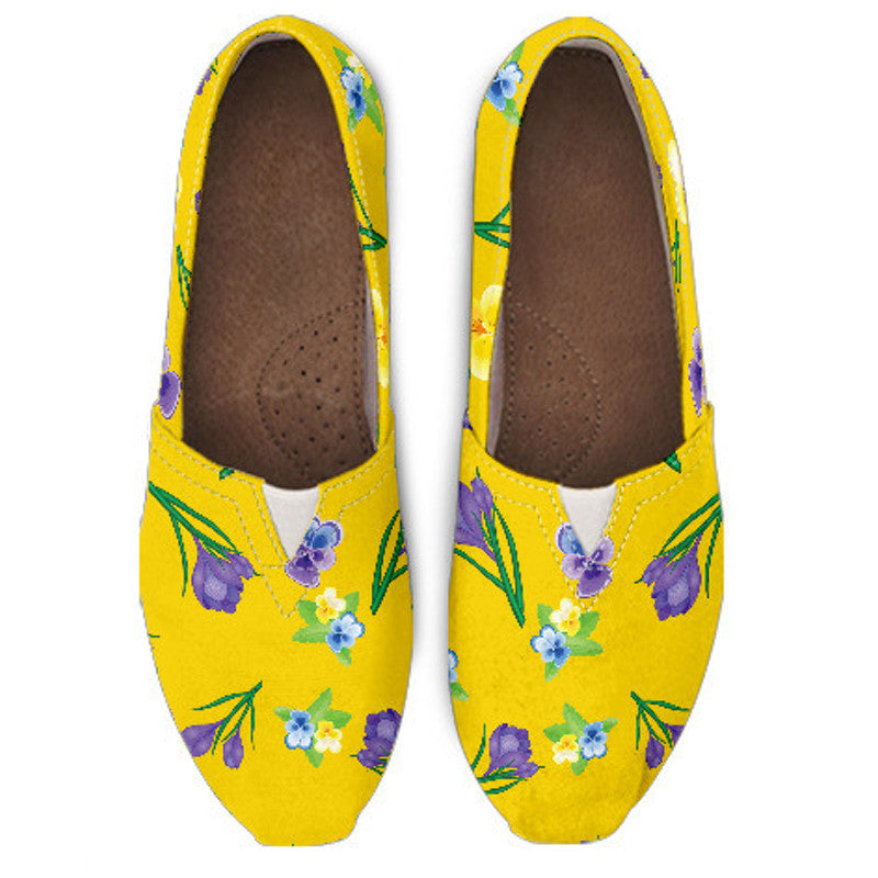 Yellow Flower II Casual Shoe - Hello Moa