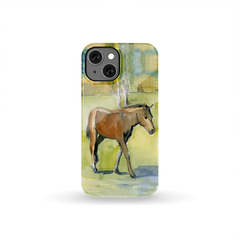 Watercolor III Horse Phone Case