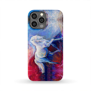 Red & Blue Horse Phone Case