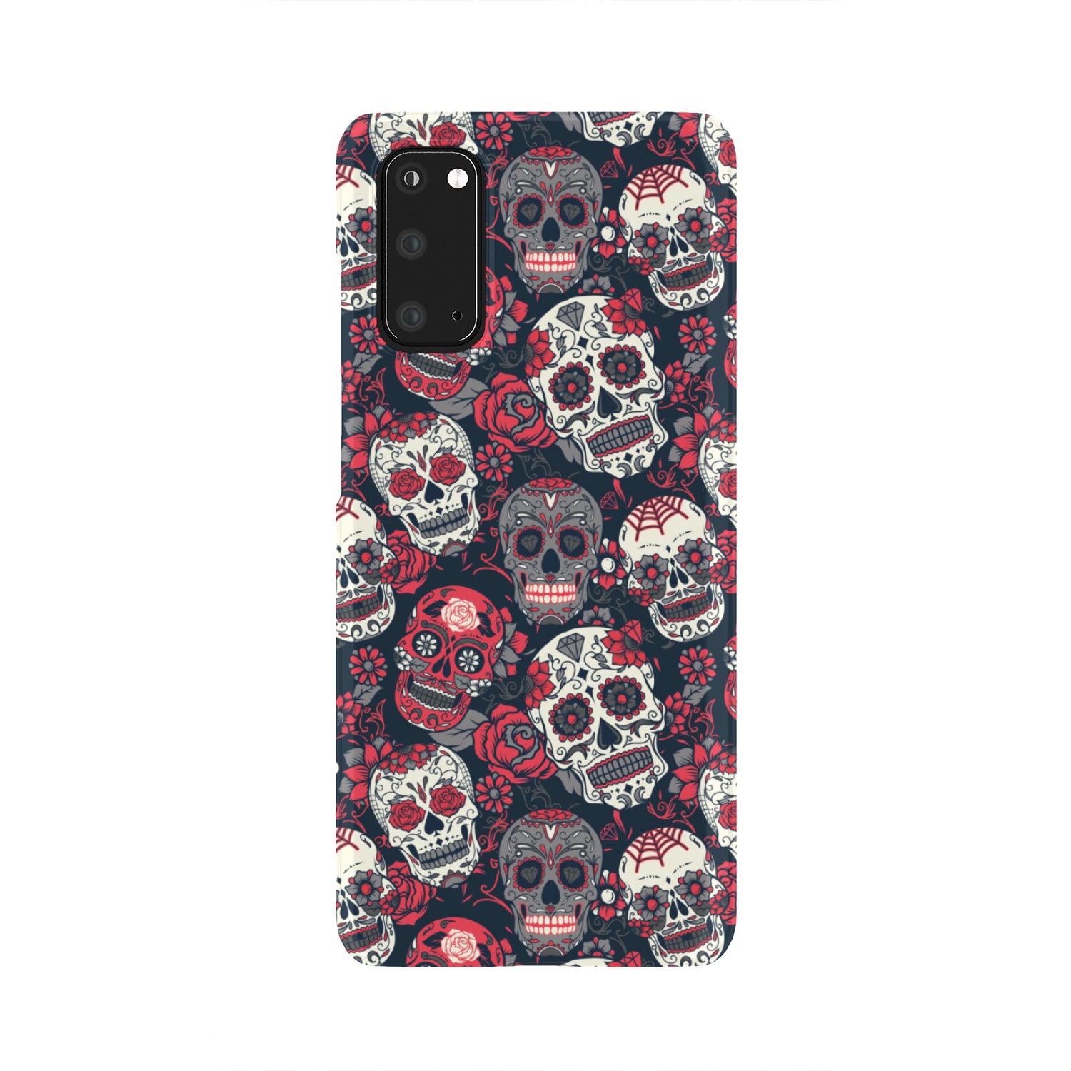 Red & White Sugar Skull Phone Case