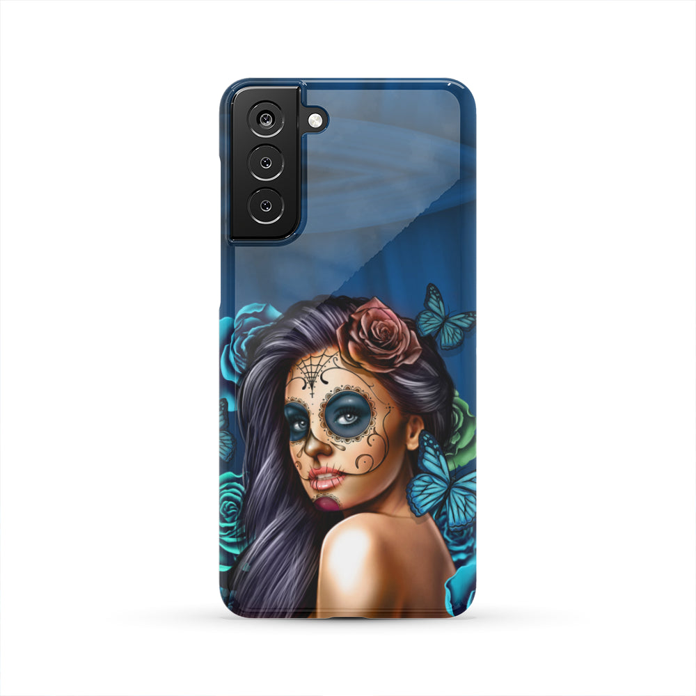 Blue Calavera Phone Case