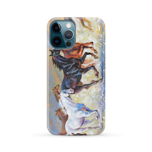 Running Horses Phone Case