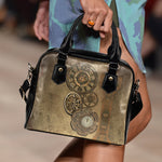 Brass Clock Shoulder Handbag - Hello Moa