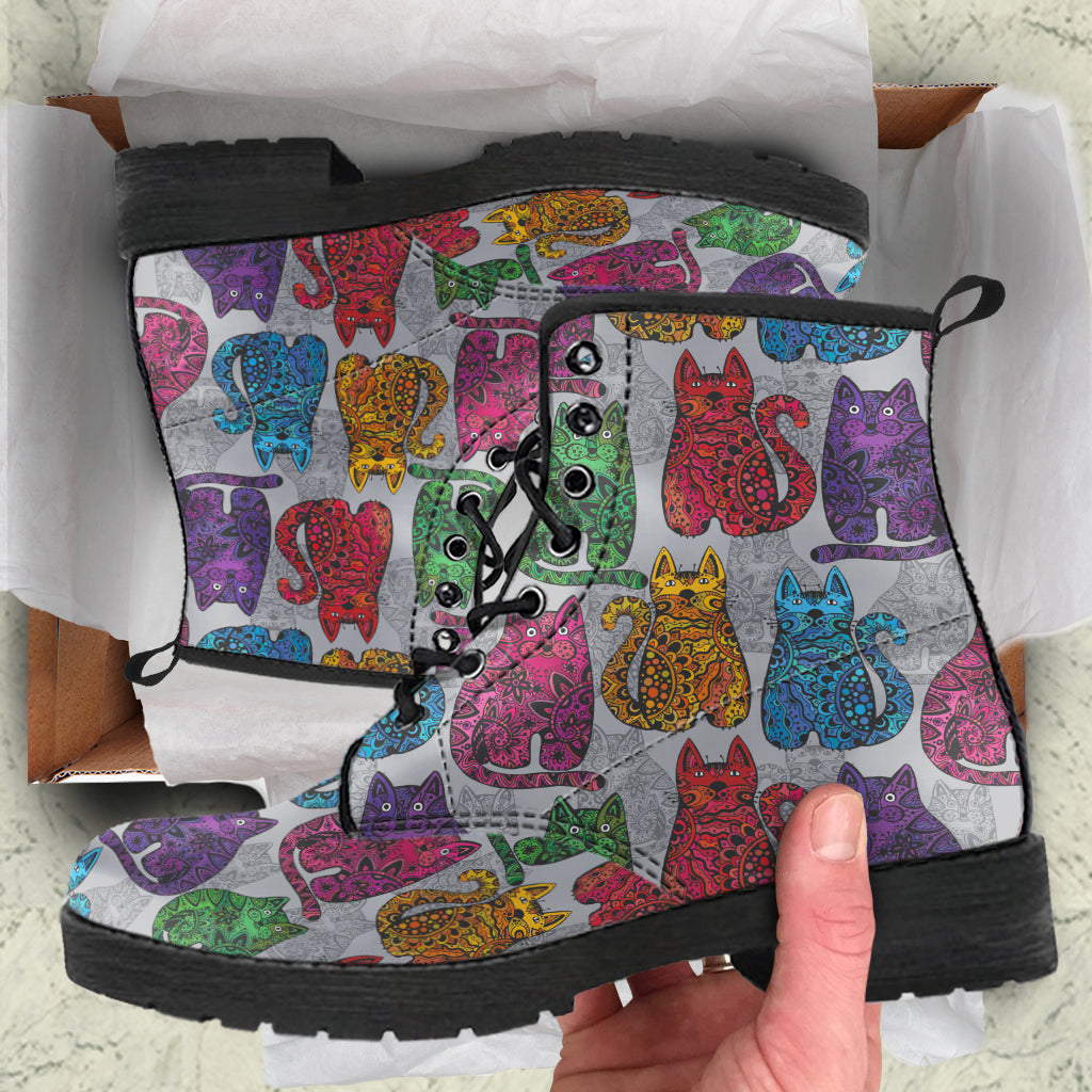 Paisley Cat Boots - Hello Moa