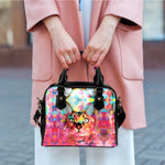 Pink Cat Shoulder Handbag - Hello Moa
