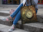 Piston Clock Cloth Tote Bag - Hello Moa