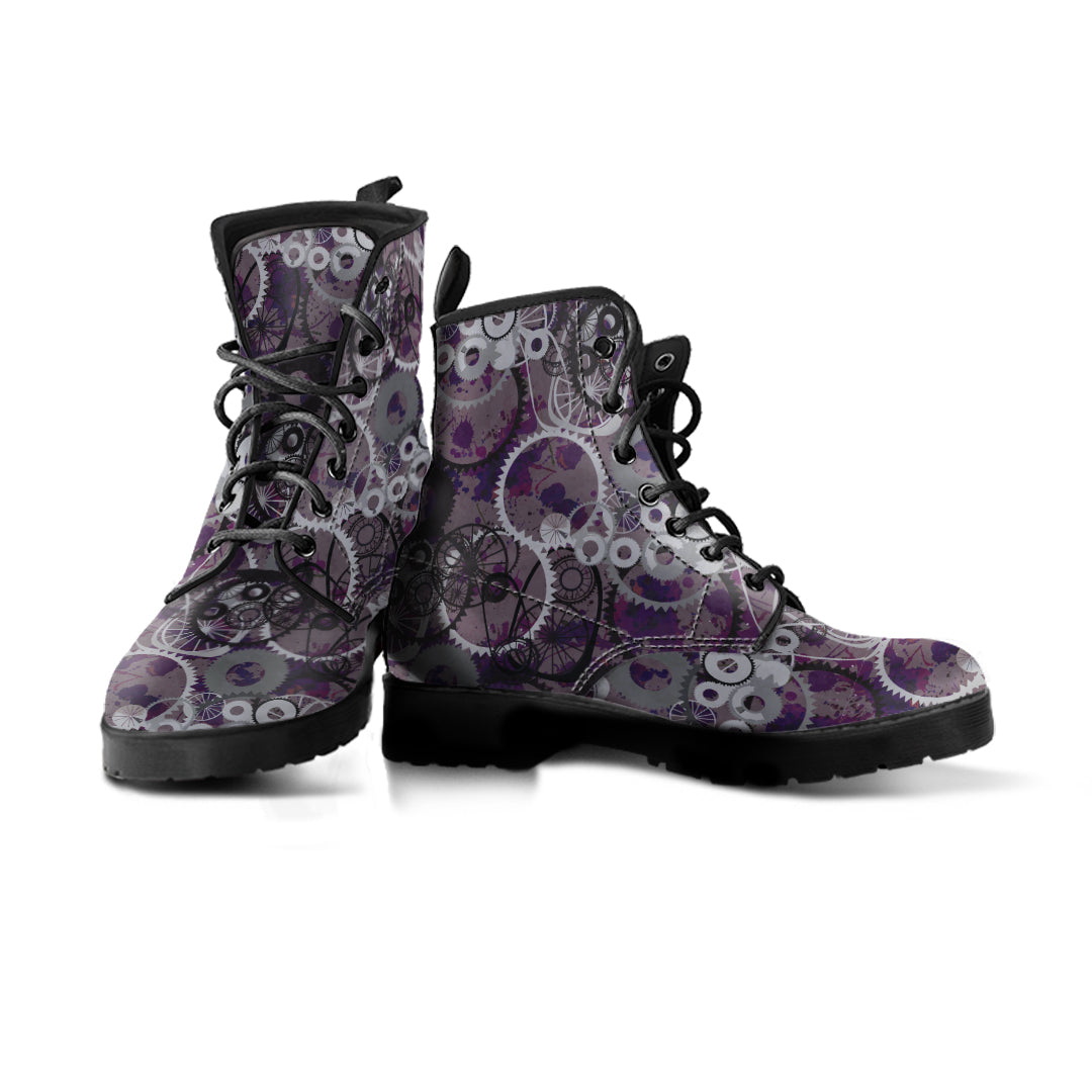 Express Steampunk Purple Boots (Men's) - Hello Moa