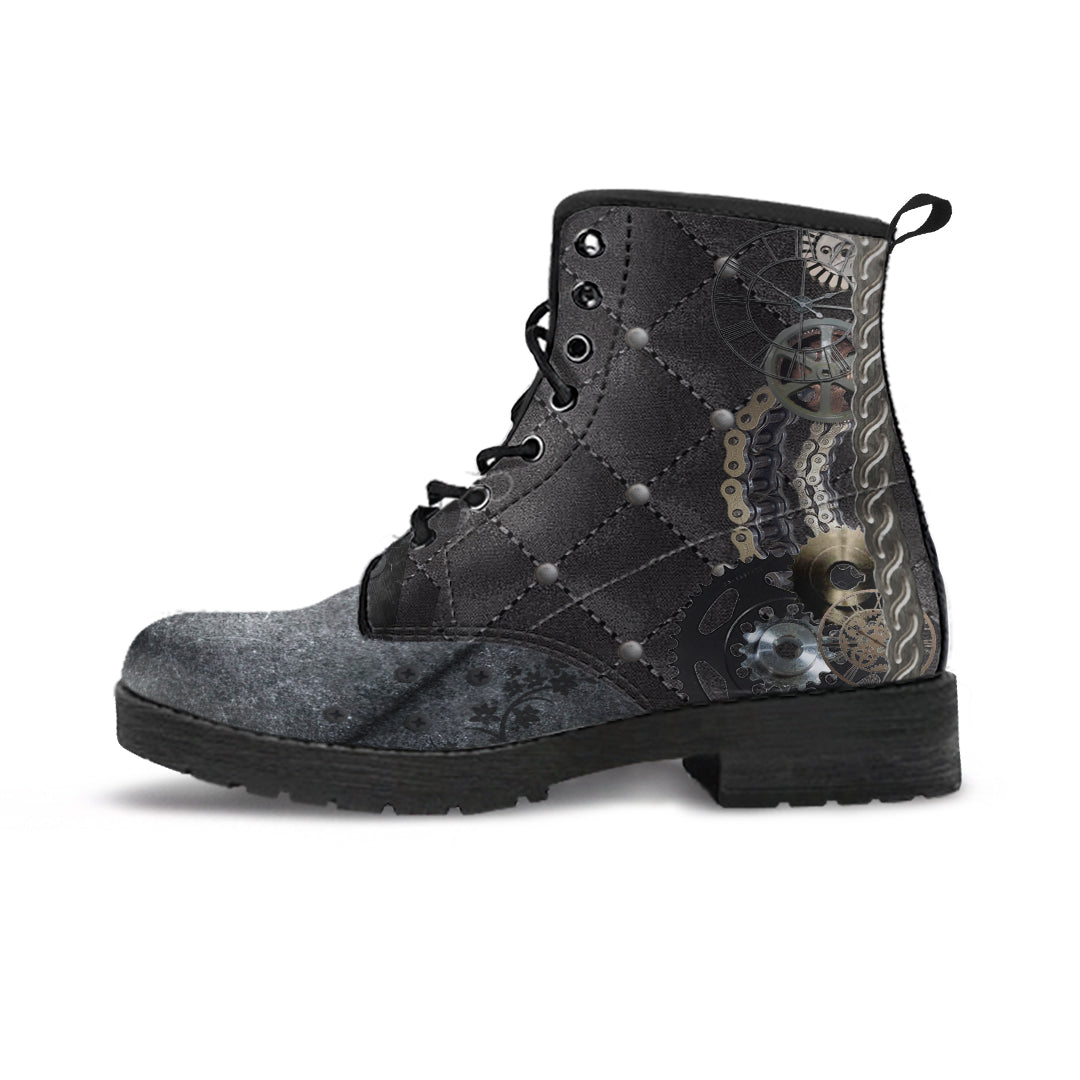 Steampunk Quilted Boots (Women's) - Hello Moa