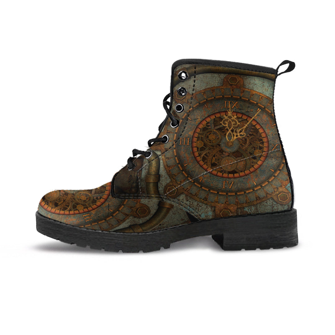 Rusted Clock Steampunk Boots - Hello Moa