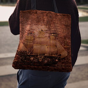Steampunk Skipper Cloth Tote Bag - Hello Moa