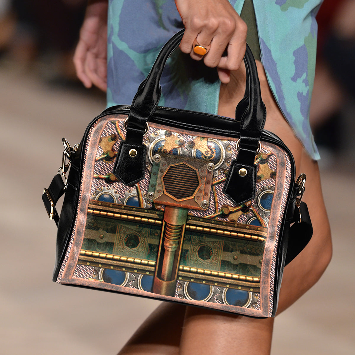 Steampunk Spring Shoulder Handbag - Hello Moa