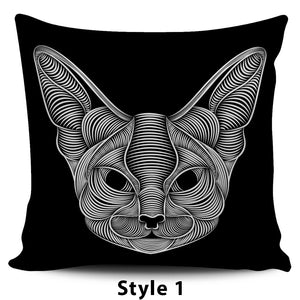 Thread Art Cat Pillow Covers - Hello Moa