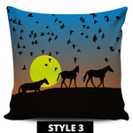 Horse Landscape Pillow Covers - Hello Moa